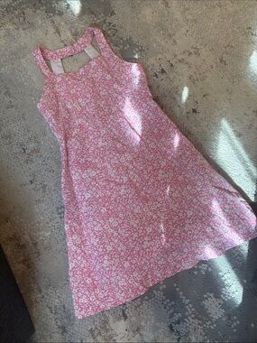 Florence Eiseman Pink Floral Halter Dress